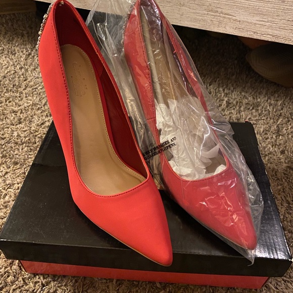 Charlotte Russe “Erin” red heels, size 10 - Picture 2 of 12